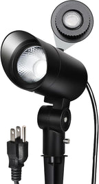 30W Ultra Bright Outdoor Spotlight, 5000K Daylight LED Bullet Light with Dusk to Dawn Photocell Sensor, 120V Plug in Landscape Spot Lights for Flag Pole, Yard, Garden, Tree, Statue (1 Pack)