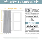 ChrisDowa Small Window Curtains 50 inches Long for Bedroom - Grommet Short Thermal Insulated Room Darkening Curtains for Kitchen (1 Panel, Biscotti Beige, 29 x 50 Inch)