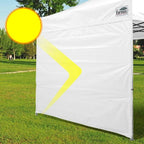 Eurmax USA Instant Canopy SunWall 10x10 Canopy Wall Sidewall Canopy Tent Sidewalls for Pop Up Canopy Tent,1 Pack Sidewall Only (Orange)