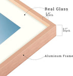 Frametory, 12x16 Metal Picture Frame with Mat for 11x14 Picture & Real Glass, Aluminum Photo Frame Collection (Rose Gold, 2 Pack)
