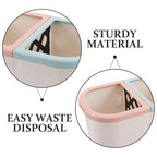 Dry Wet Separation Kitchen Garbage Can Narrow Dual Compartment Trash Bin for Home Office Compact Space-Saving Wastebasket Efficient Sorting for Bathroom and Kitchen