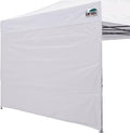 Eurmax USA Instant Canopy SunWall Camping Tent Tarp Shelter 8x8 Canopy Wall Sidewall, 1 Pack (White)