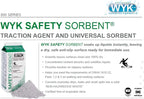 WYK Safety Sorbent 500 Series – 2 qt Shaker Carton - Industrial Liquid & Oil Absorbent and Traction Agent for Spills, Leaks & Safety Maintenance – By FryOIlSaver Co