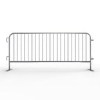 Angry Bull Barricades Barricade in a Box 2.0 - Heavy Duty Interlocking Steel Barricade, 8.5 Ft. (Hot Dipped Galvanized, Flat feet)
