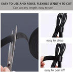 27 Yards x 1Inch Reusable Cable Ties - BSELEYY Adjustable Cord Straps Cable Management Tape Cord Organization Straps Hook Loop Tape Cord Wrap for Home,Office, Wire Bundling