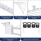 HeavyDuty 3Pcs Wire Shelf Brackets Kit For 12 Inch Shelving Systems Supporting 55LB Load Capacity Includes Hardware For Closet And Garage Use