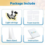 Marquee Numbers 3 Feet Tall Large Light Up Numbers 18th Birthday Decorations Big Yellow Light Outdoor Anniversary Decorations Balloon Arch Kit Party Backdrop 18