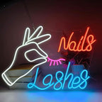 Custom Logo Neon Sign, Custom LED Neon Sign Personalized for Studios, Light Up Neon Name Sign for Bar Business Salon Beauty Nail Coffee Shop Wall Decor