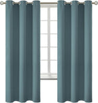 BGment Room Darkening Curtains 72 Inches Long - Grommet Thermal Insulated Drapes Window Treatment Curtains for Bedroom, 2 Panels, 42 x 72 Inch, Stone Blue