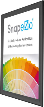 SnapeZo 2-Pack 36x48 Inches Black Poster Frames, Front-Loading Snap Frame, 1.7" Aluminum Profile, Wall Mounted