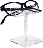 MOOCA 6 Pcs Acrylic Sunglasses Frame Stand, Sunglasses Rack Display, Eyewear Display Stand, Eyeglass Holder, 2 3/4 W X4 H in