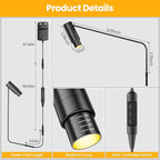 Zoomable Picture Light Spotlight,Plug in LED Picture Lights for Wall 3000K Warm Photo Frame Light with Remote Control Art Lighting for Paintings Black Mini Accent Spotlights for Gallery