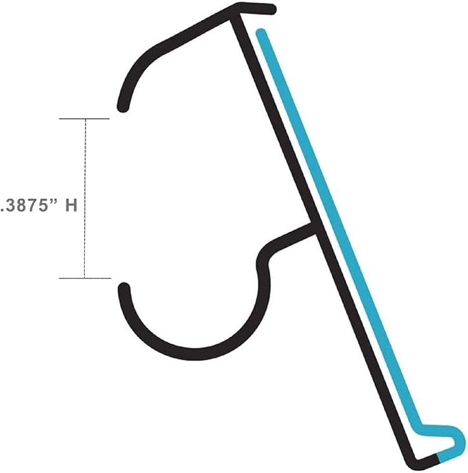 Price Tag Holder and Molding for Double Wire Cooler/Freezer Shelves | 28" Long | 1.25" High | 50 Pack | White
