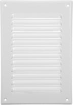 Vent Systems 5 x 7 Inch (Inner) White Rectangular Soffit Vent Cover - Metal HVAC Return Air Grille with Mesh Screen - Register Wall Vent Duct Grill - Outdoor, Indoor, Crawlspace Exhaust Ventilation