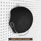 G.CORE 24-Pack Pegboard Hooks, 2" 4" Peg Board Tool Utility Hangers Fit 1/4" Pegboards, Heavy Duty Metal Shelving Brackets, Wall Organizers and Storage for Craft Room Garage Workbench Office (White)