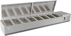 KoolMore SCDC-8P-SSL Commercial-Refrigerator, 71 Inch, Silver