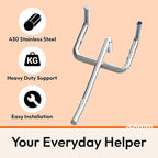 50 Pack 2 Inch Metal Pegboard Hooks, Fit 1/4 in and 1/8 in Peg Board Organizer Accessories, for Hanging Storage, Garages, Tool Sheds, Basements