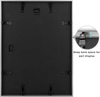 Frametory, 12x16 Metal Picture Frame with Mat for 11x14 Picture & Real Glass, Aluminum Photo Frame Collection (Silver, 2 Pack)