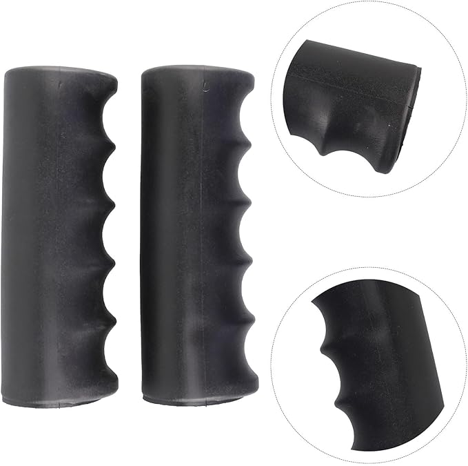 2 Pcs Rubber Wheelbarrow Handle Grips for 22-30mm Round Tubes, Non Slip Heavy Duty Replacement Wheelbarrow Handles, Garden Cart Handle Covers, Anti Skid and Shock Absorption(118 x 30mm)