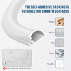 Silicone Wall Wire Hider, Side Open Wire Covers for Cords on Wall, 20FT Self-Adhesive Flexible Cord Hider for Mounted TV, Home Office, Cavity 0.63" W x 0.31" H