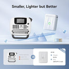 NIIMBOT D110 New Version Label Maker Machine with Tape, Handheld Bluetooth Label Printer, Mini Thermal Printer, Sticker Maker for Organizing Home Kitchen School,White
