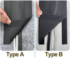 Floor Cable Cover Protector 3 Meters Wire Management System for Office Carpet Polyester Cord Organizer Black(Type B)