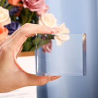 Geelin 3 Pcs Acrylic Risers Stand Display Block Decor Riser Christmas Decor Clear Polished Acrylic Cube Solid Pedestal Stand Square for Jewelry Perfume Photography Collection Food Doll Wedding 3 Size