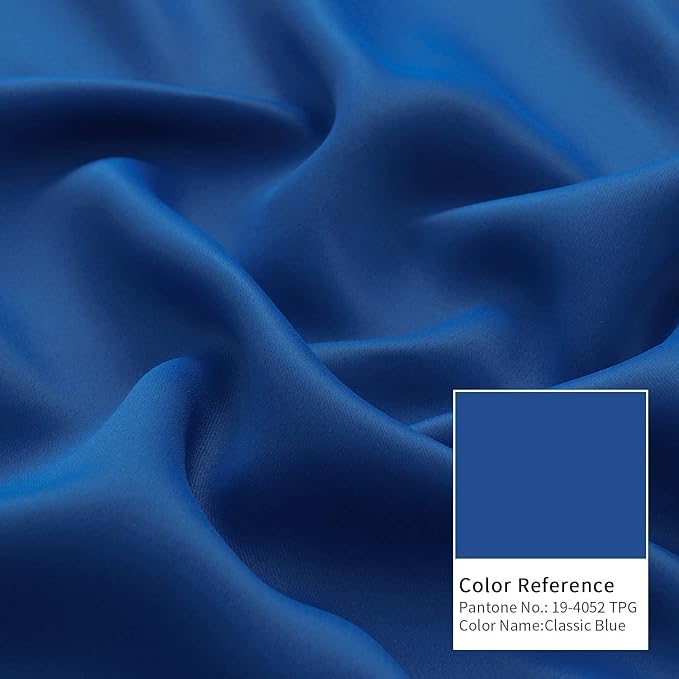 BGment Royal Blue Sliding Door Curtain 96 Inch Long - Wide Room Darkening Room Divider Curtain for Bedroom Privacy Themral Insulated Grommet Room Separator Drape, 1 Panel, 100 X 96