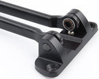 HASWARE Home Security Door Lock Swing Bar,Black Alloy Anti-Theft Door Guard Latch for Front and Inside Door, Safety Childproof Reinforcement Door Stopper (Black)