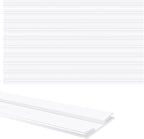 Pangda 10 Pcs 60 Inch Letter Tracks for Plastic Sign Plastic Marquee Letter Board Track for 5,7 and 9 Inch Panels (White,1 x 60 Inches)
