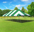 TentandTable 20' x 40' Premium Canopy Tent, Green/White, Outdoor Pole Tent, 80-160 Person Capacity for Parties, Weddings, Events, Commercial and Residential Use, Large Heavy Duty Vinyl Canopy Tents