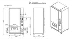 EPEX Beverage Large Combo Vending Machine with Stratified Temp Control Black EP-G654 0