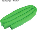 uxcell Foam Tubing for Handle Grip Support, 32mm ID 44mm OD 1m Length Green
