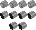 uxcell 10pcs Rubber End Caps 32mm(1 1/4") ID Vinyl Round End Cap Cover Screw Thread Protectors Dark Grey