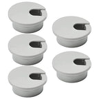 5 Pcs Desk Grommet 1-3/8" / 35 mm, Desk Cord Hole Cover, Cable Grommet ABS Plastic, Desk Hole Grommet for Home & Office Pc, Detachable Cable Cord Organizer-Light Grey