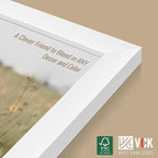 VCK 22x28 Poster Frame Set of 5 - White, Exclusive Wood Grain Picture Frame - Wall Hanging