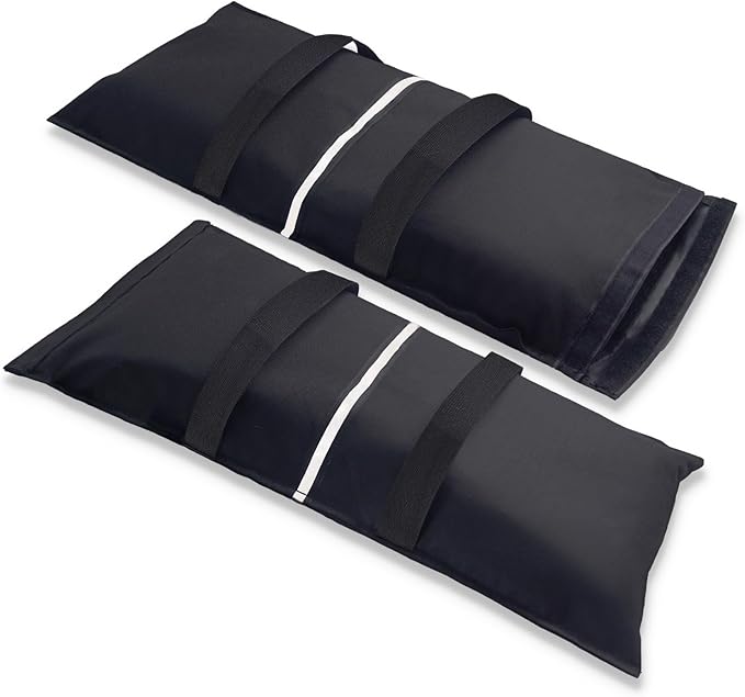 Umbrella Base Weight Sand Bags, 2 x 50 LBS Fillable Sand Bag for Umbrella Base, Cantilever Patio Umbrella, Trampoline, Outdoor Garden Backyard Furniture (Without Filler)