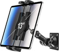 woleyi Tablet Wall Mount for iPad - [360° Adjustable Arm] Tablet Holder Stand for Kitchen Cabinet, Under Counter, Desk, for 4-13" Device iPad Pro, Air, Mini, Phone, Galaxy Tab, Z Fold, Fire HD, Switch