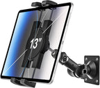 woleyi Tablet Wall Mount for iPad - [360° Adjustable Arm] Tablet Holder Stand for Kitchen Cabinet, Under Counter, Desk, for 4-13" Device iPad Pro, Air, Mini, Phone, Galaxy Tab, Z Fold, Fire HD, Switch