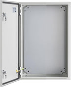 VEVOR Steel Electrical Enclosure Box, 24'' x 16'' x 12'', IP65 Weatherproof Carbon Steel Hinged Junction Box with Mounting Plate