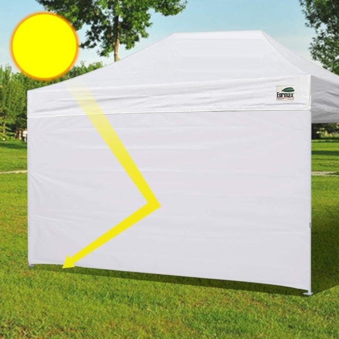 Eurmax USA Instant Canopy SunWall Camping Tent Tarp Shelter 10x15, 1 Pack Sidewall Only (Blue)