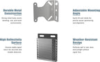 Blütezeit MJ-300 Sliding Gate Opener with 13.12ft Nylon Gear Racks & 13ft Retro-Reflective IR Safety Sensor – 900lb AC Gate Motor with Quiet Rack Drive & Enhanced Obstruction Detection