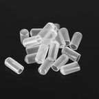 uxcell 20pcs Rubber End Caps 7mm ID Vinyl PVC Round Tube Bolt Cap Cover Screw Thread Protectors Clear