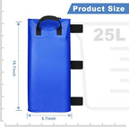 Canopy Water Weights Bag Set of 4, 220 LBS Gazebos Tent Water Weights Set, 4 Leg Weights for Gazebo, Pop-Up Canopy, Canopies, Tent (Blue 25L)