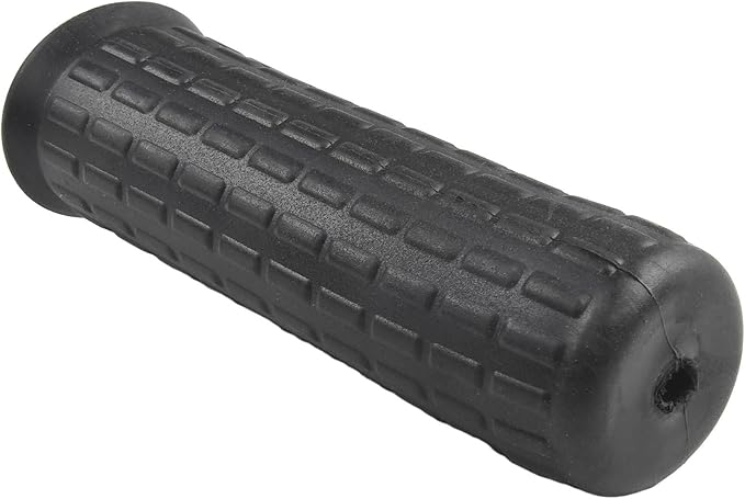2Pcs Wheelbarrow Handle Covers 12-32mm Rubber Grip Sleeves Non Slip Garden Cart Handles Shock Absorption Black(114 x 20mm)