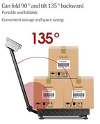 660 lb Commercial Platform Scale with LB/KG Industrial Floor Scale Stainless Steel High-Definition LCD Display,Digital Heavy Duty Luggage Package Price Computing Postal Shipping