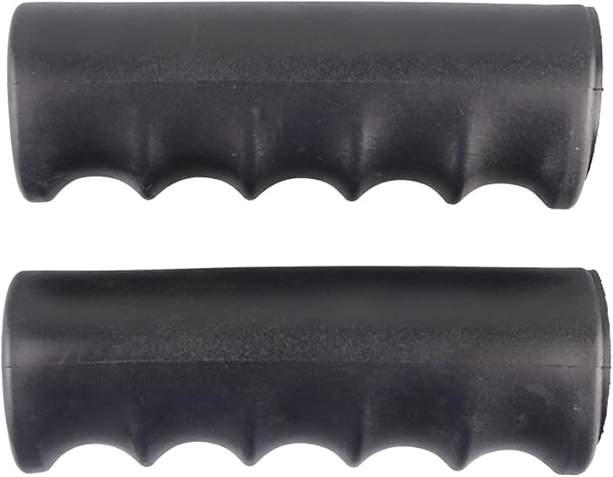 2Pcs Wheelbarrow Handle Covers 22-30mm Rubber Grip Sleeves Non Slip Garden Cart Handles Shock Absorption Black(118 x 30mm)