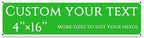Custom Sign,street signs customized，Reflective double-sided,Aluminum Weatherproof Metal Sign Multiple Sizes, Customize for Shops along the street, famous brands, Business, Workplace, office, Home, Delivery Signs(4*16 Inch)