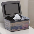 3 Pack Wipes Dispenser Seal-Designed Wipe Dispenser Holder Wipes Case Box for Bathroom Keep Wipes Fresh, Dust-Proof & Non-Slip