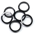 6 pcs Black Snap Bushing 2" (50 mm) Mounting Diameter, Plastic Cable Hole Grommets for Wiring, Round Nylon Snap in Locking Electrical Wire Cord Hose Tubing Bushings Grommets Protectors